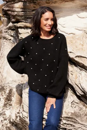 Lenya Diamante Jumper Black