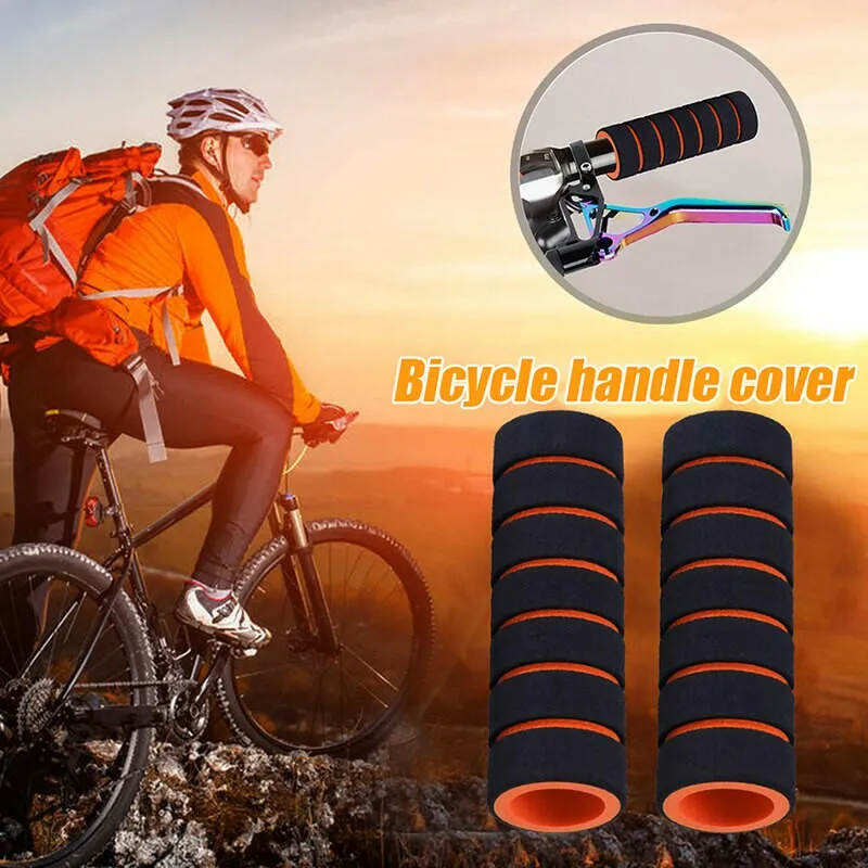 1 Pair Bicycle Grips MTB Sponge Handlebar Cover Ultraight Anti-Skid Shock-Absorbing Handlebar Sleeve Bike Accessories