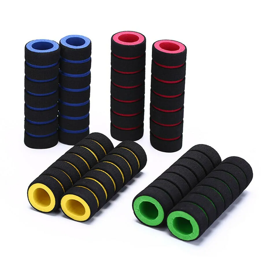 1 Pair Bicycle Grips MTB Sponge Handlebar Cover Ultraight Anti-Skid Shock-Absorbing Handlebar Sleeve Bike Accessories