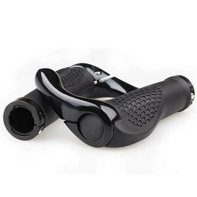 1 Pair Bicycle Handlebar Grips 1pair Non-Slip Rubber Hand Grip Mountain Road Bike Handle Grip with Bar Ends Bicycle Accessories