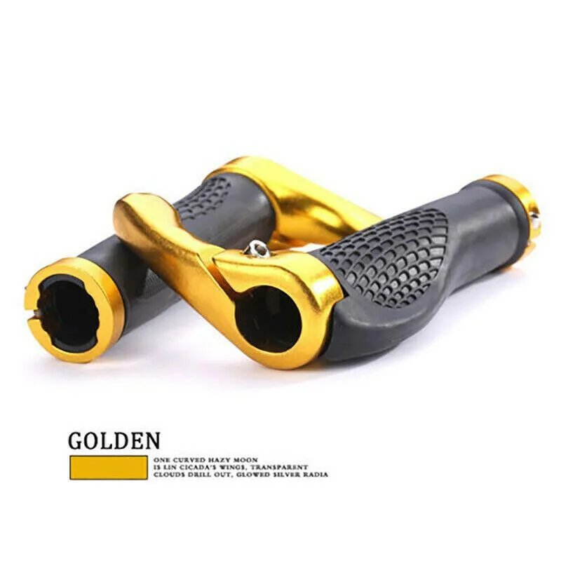 1 Pair Bicycle Handlebar Grips 1pair Non-Slip Rubber Hand Grip Mountain Road Bike Handle Grip with Bar Ends Bicycle Accessories