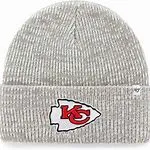 47 Kansas City Chiefs Grey Brain Freeze Cuff Mens Knit Hat '47 Brand