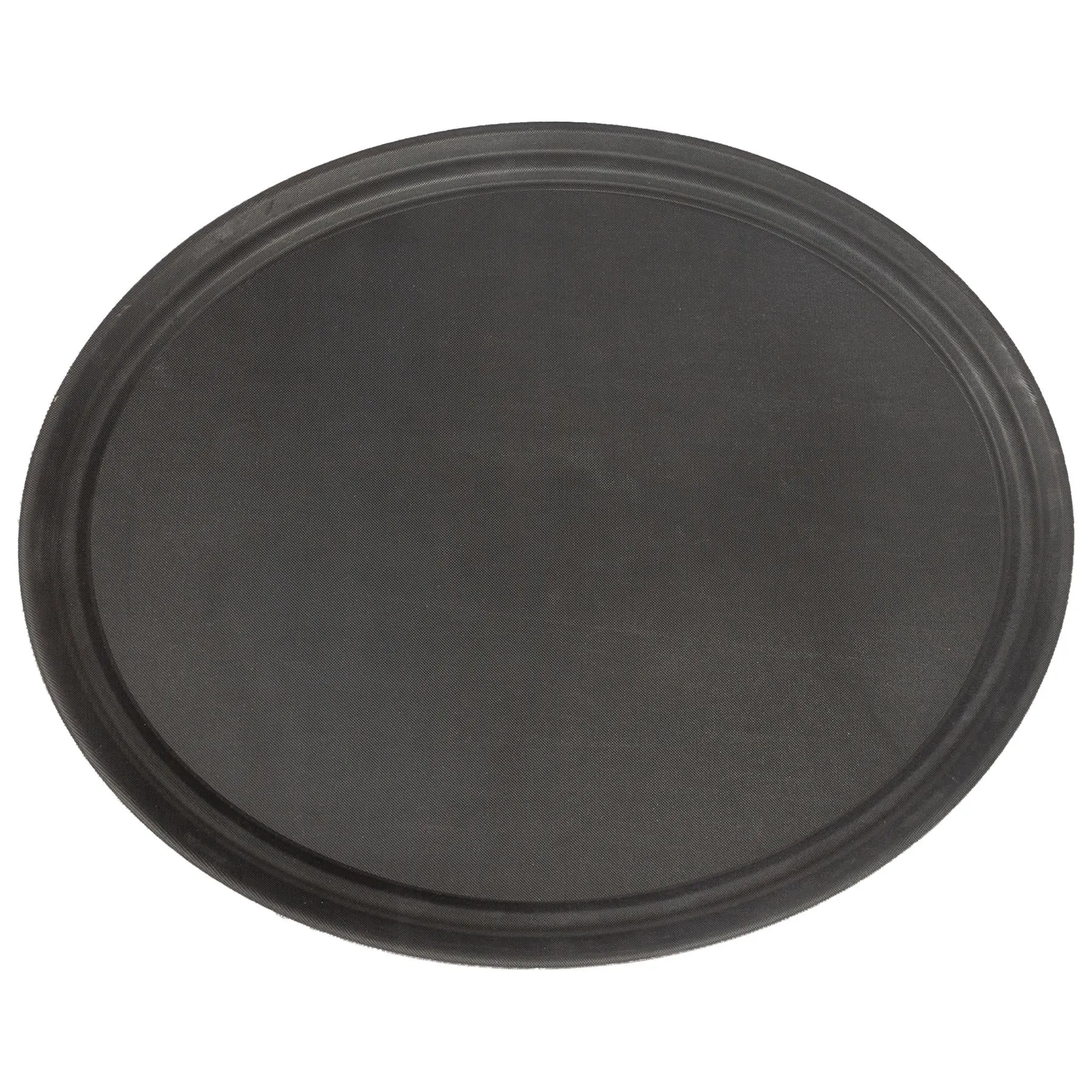 73cm Black Oval Non-Slip Serving Tray - By Argon Tableware