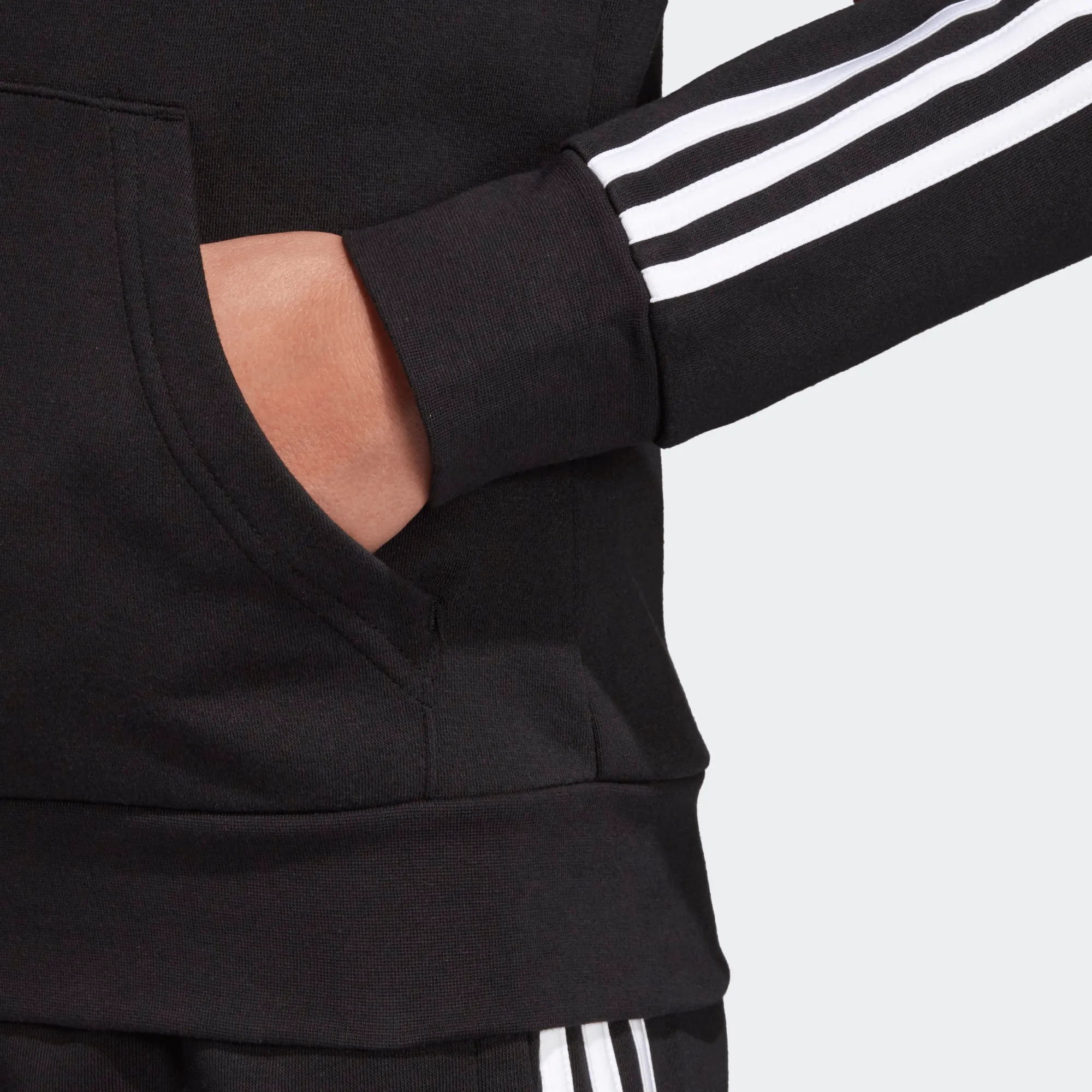 Adidas Essentials 3-Stripes Fleece Hoodie