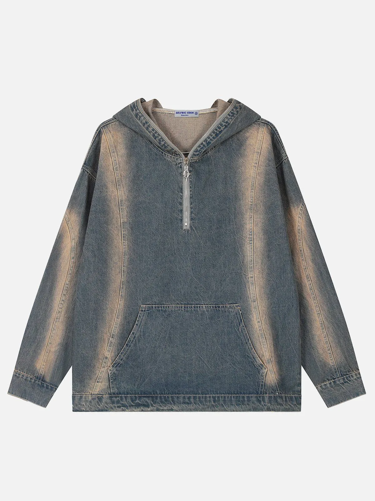 Aelfric Eden Washed Vintage Denim Hoodie