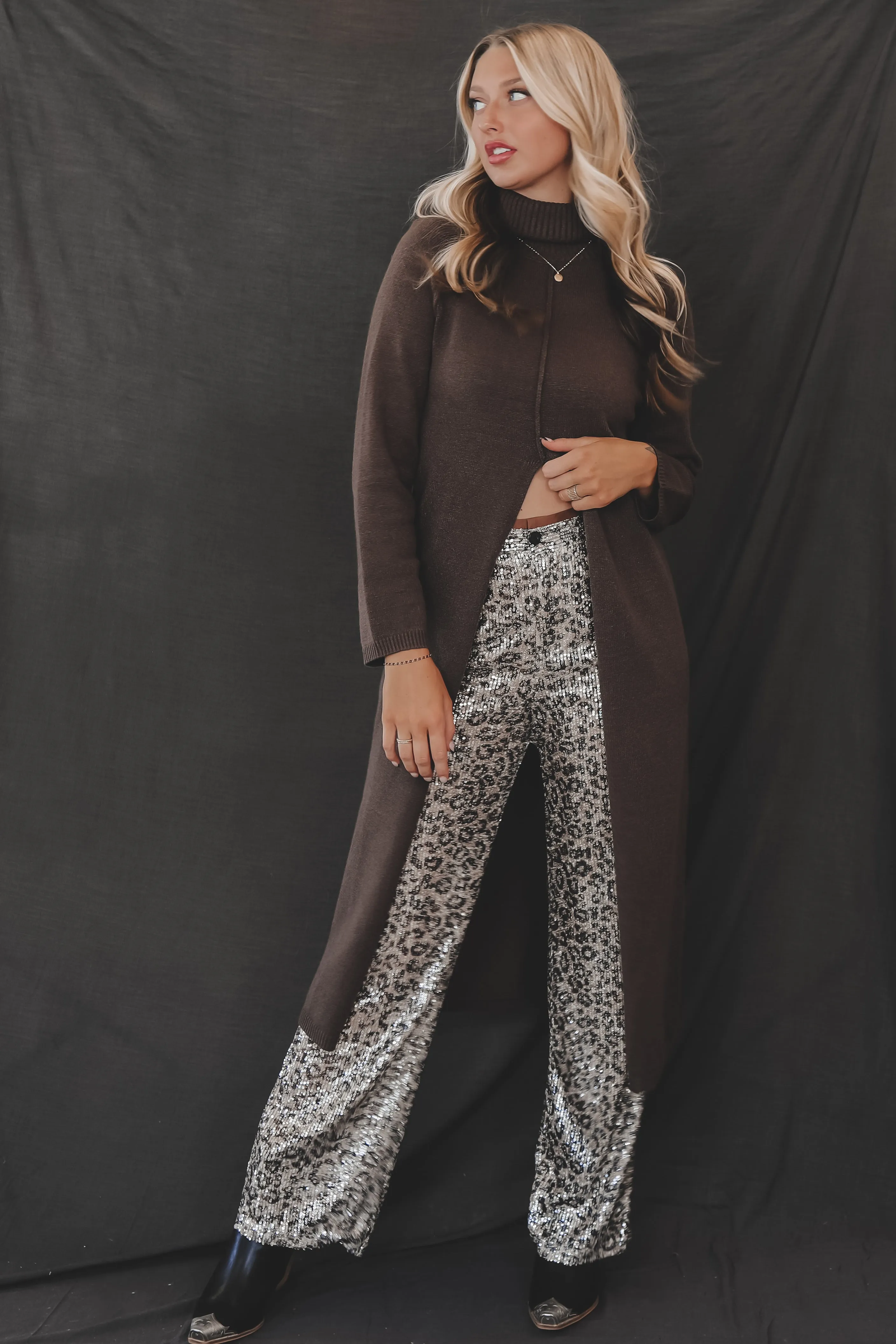 All Eyes On you Obviously Maxi Sweater