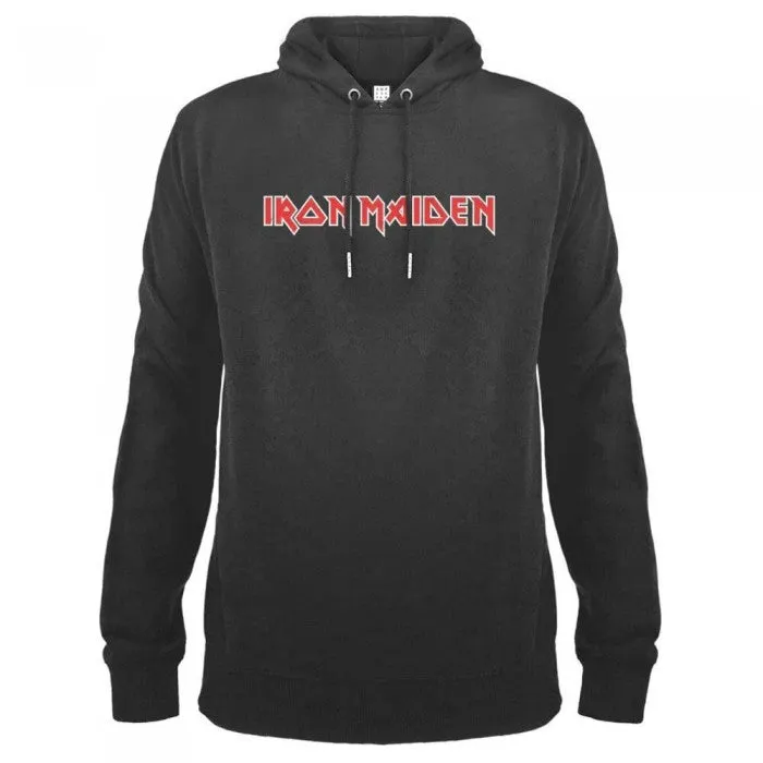 Amplified Unisex Adult Iron Maiden Logo Hoodie