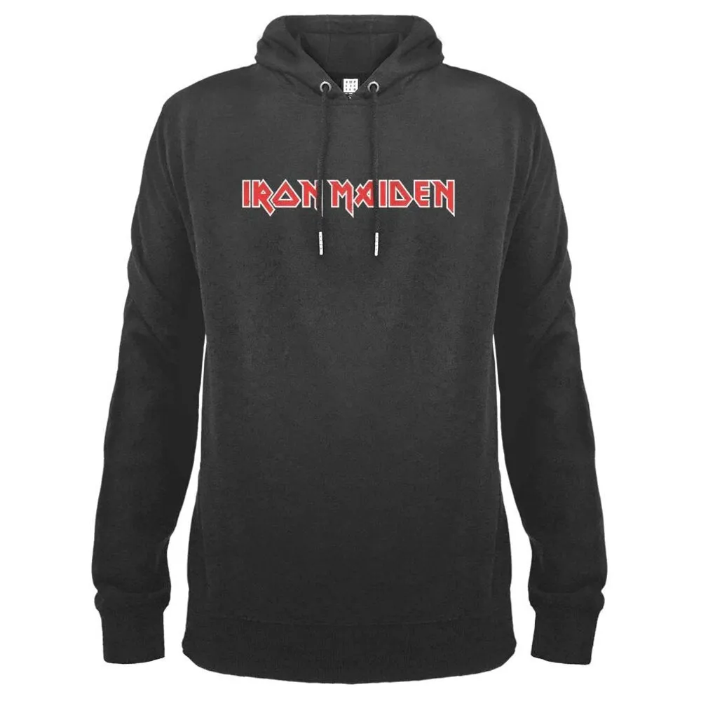 Amplified Unisex Adult Iron Maiden Logo Hoodie