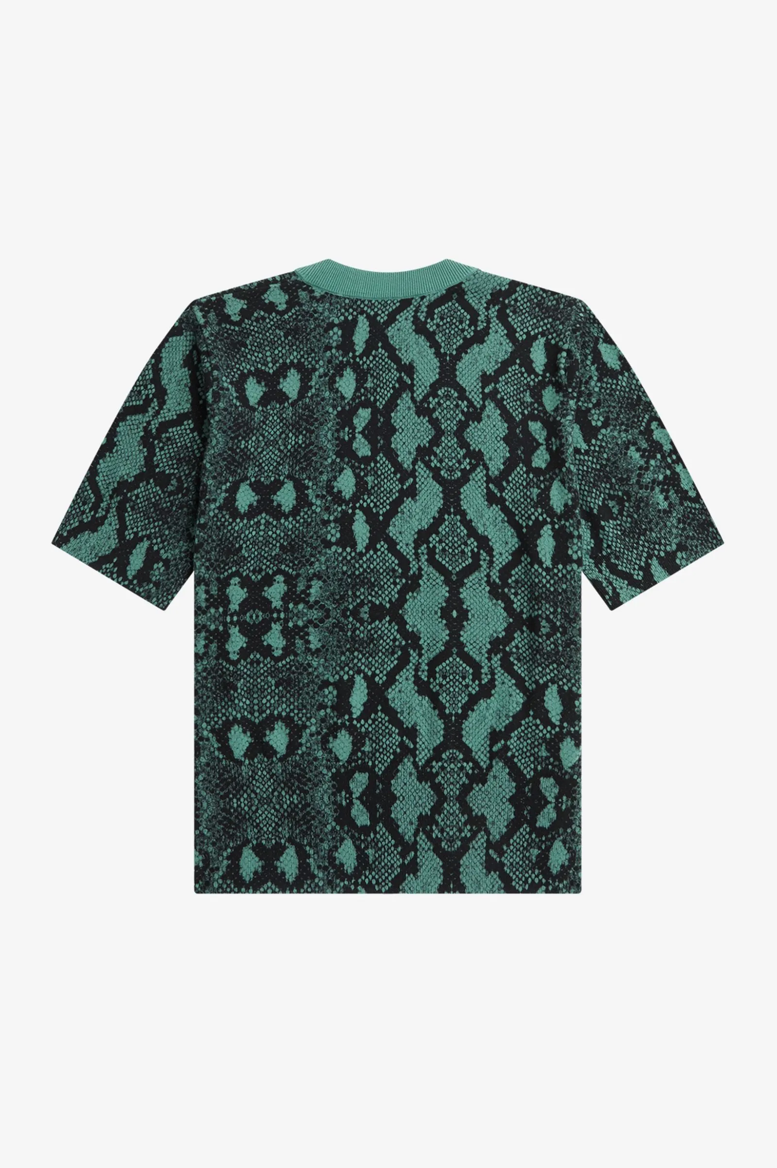 Amy Winehouse Deep Mint Snake Print Jumper