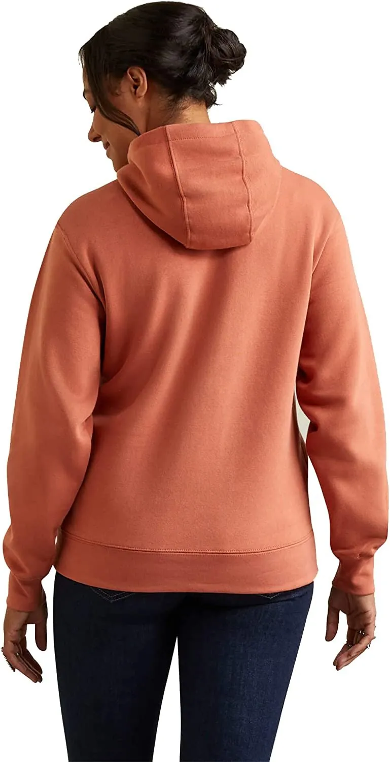 Ariat Women's Real Branded Logo Hoodie, Aragon