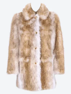 Artificial fur coat