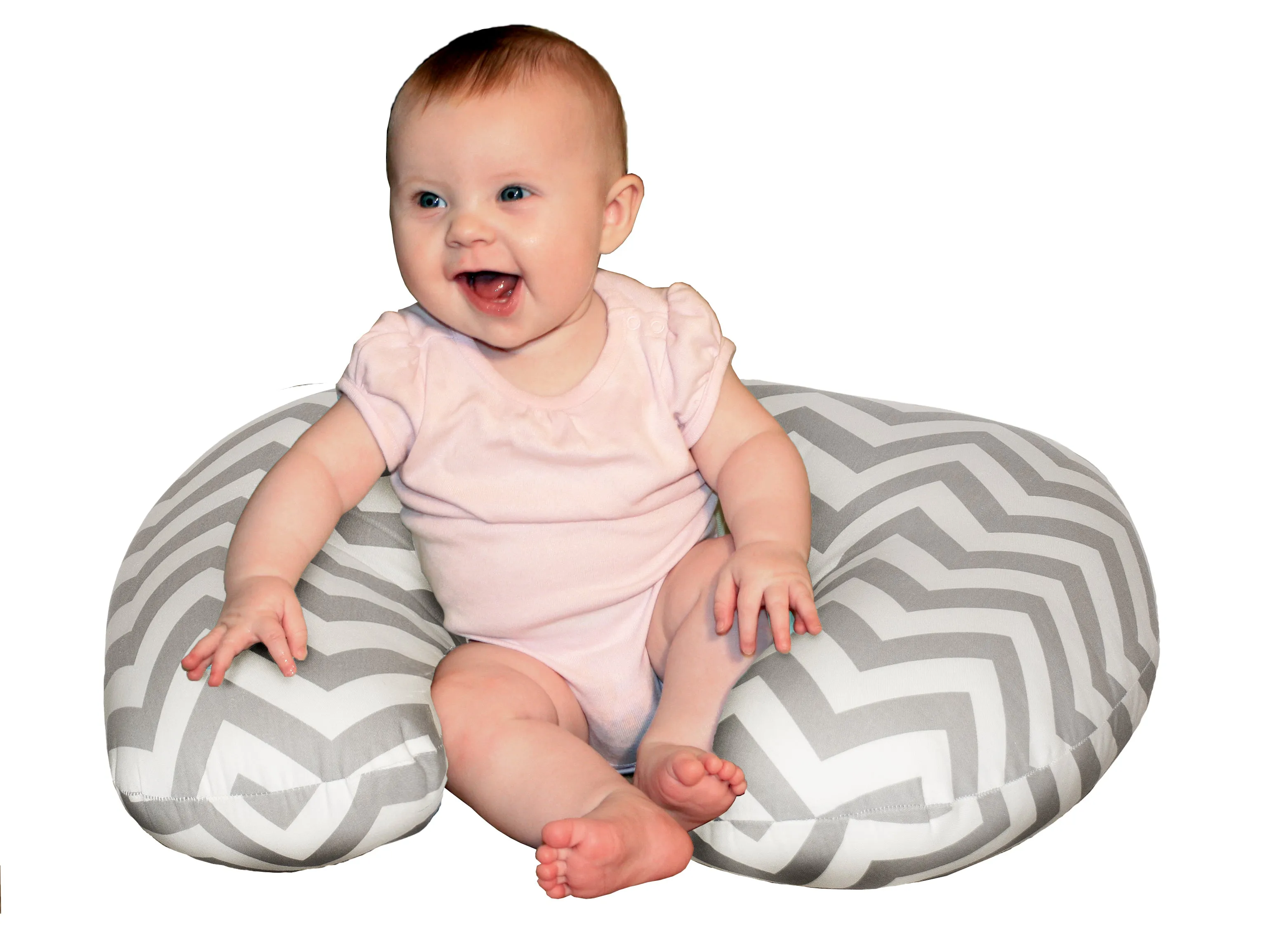 Baby Sitter Slip Cover - Grey Chevron