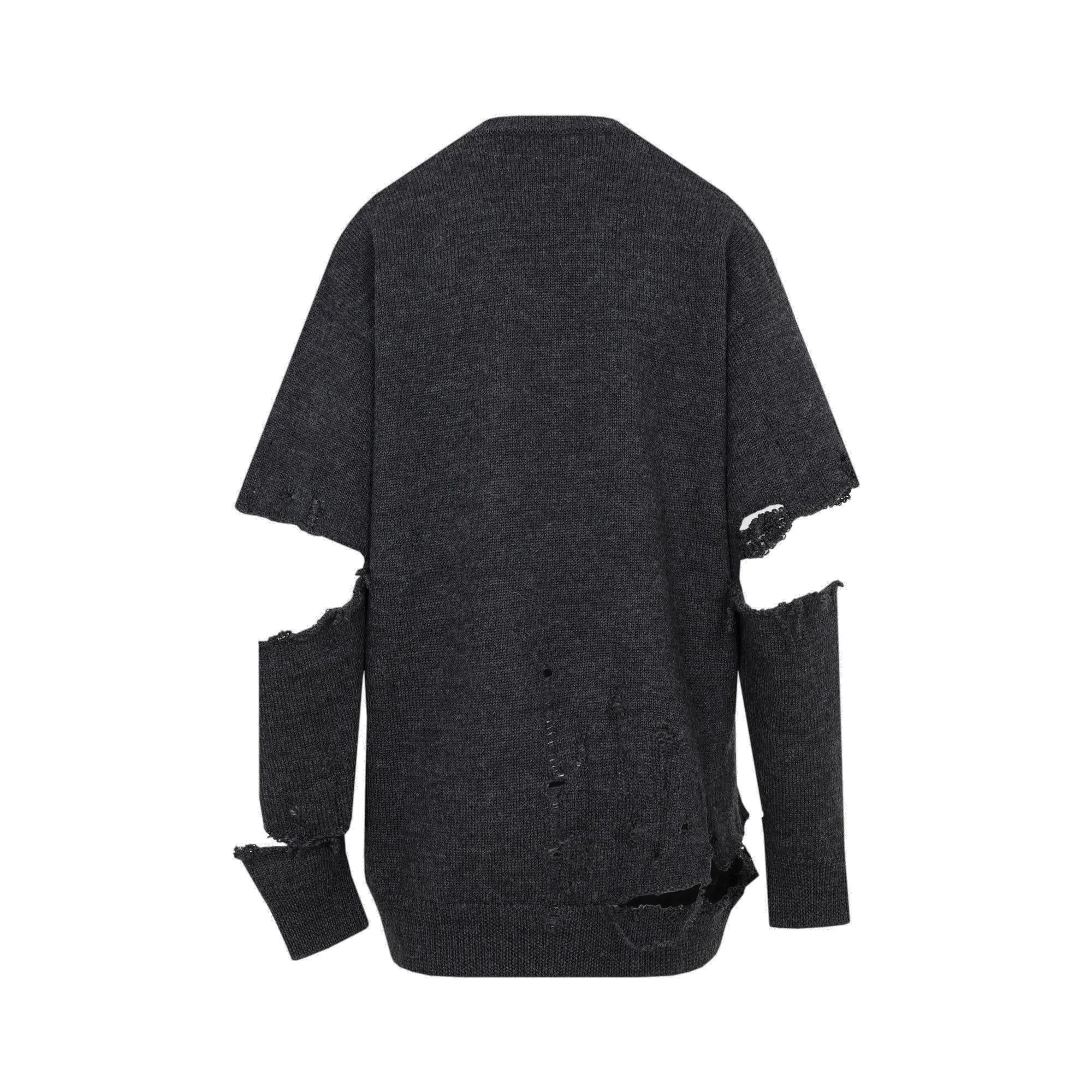 Balenciaga Cut-Out Crewneck Knitted Jumper