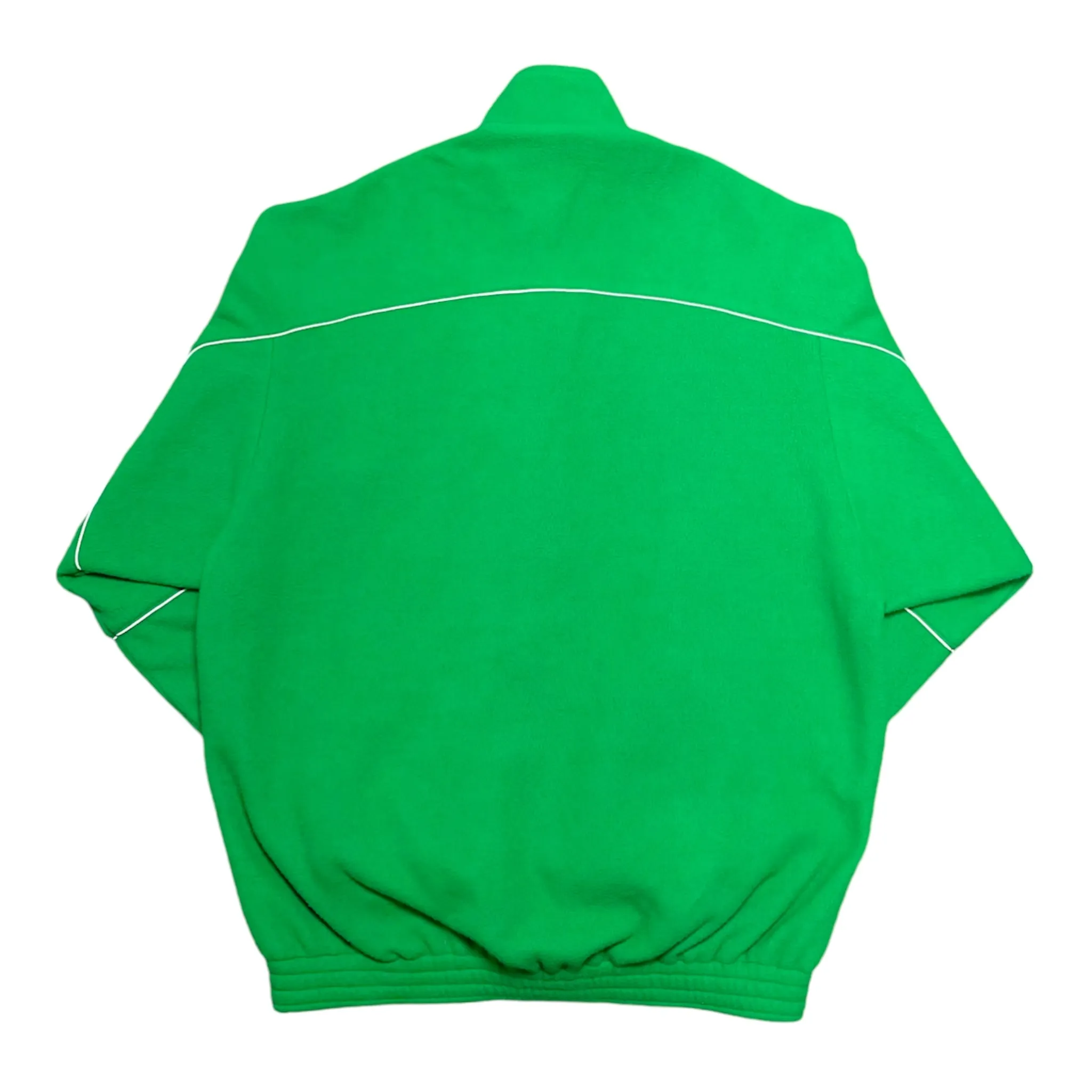 Balenciaga Piped Fleece Track Jacket Green Pre-Owned