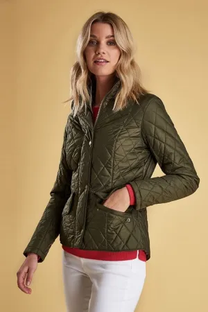 Barbour Cavalry Flyweight Jacket in New Olive green LQU0228OL56