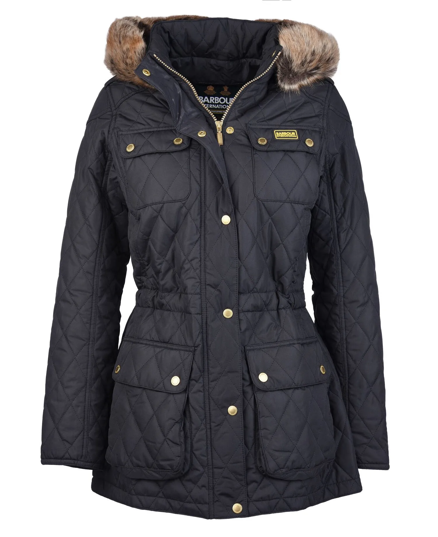 Barbour International Enduro Quilted Jacket Black