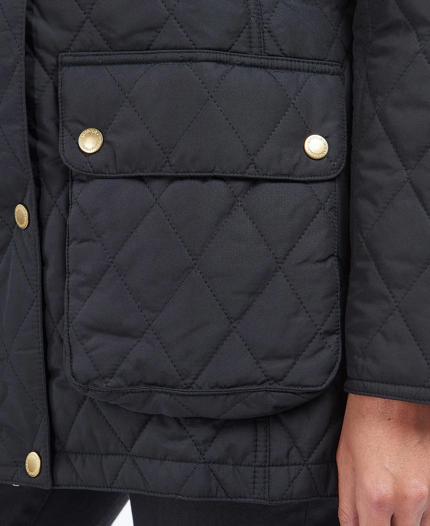 Barbour International Enduro Quilted Jacket Black