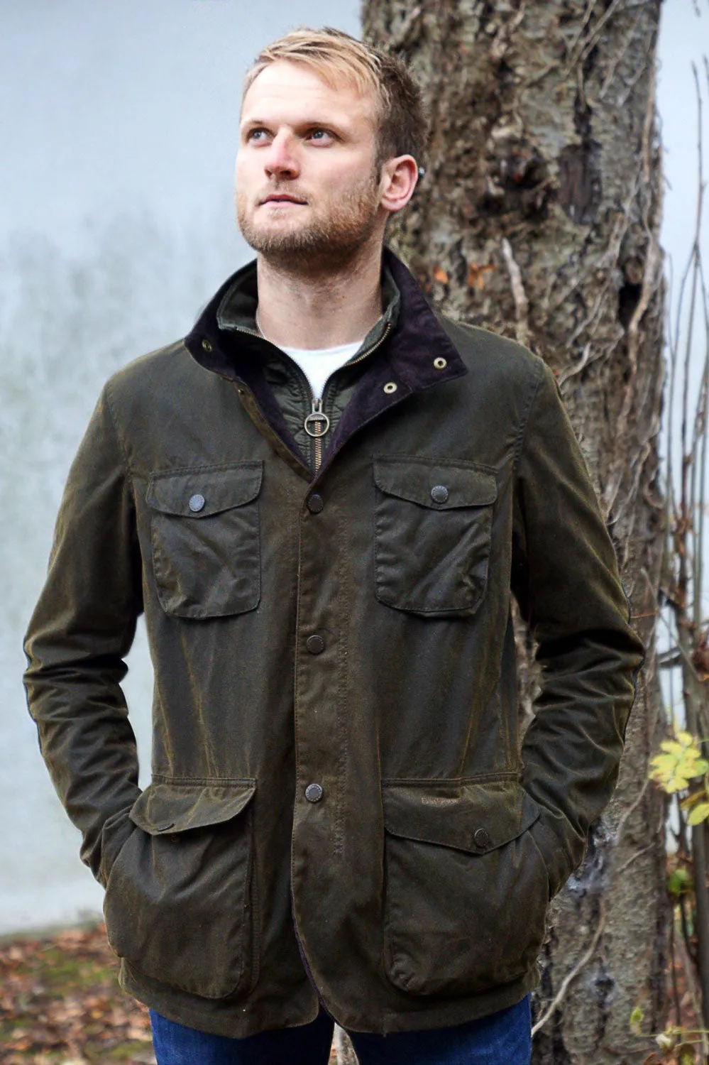 Barbour Ogston - Mens - Wax Jacket -Olive now £269 MWX0700OL51