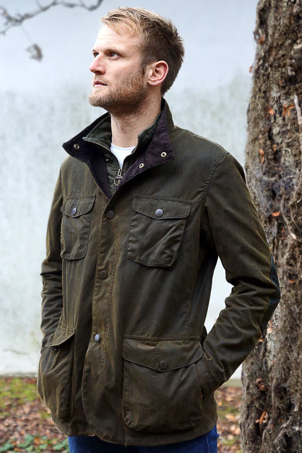 Barbour Ogston - Mens - Wax Jacket -Olive now £269 MWX0700OL51