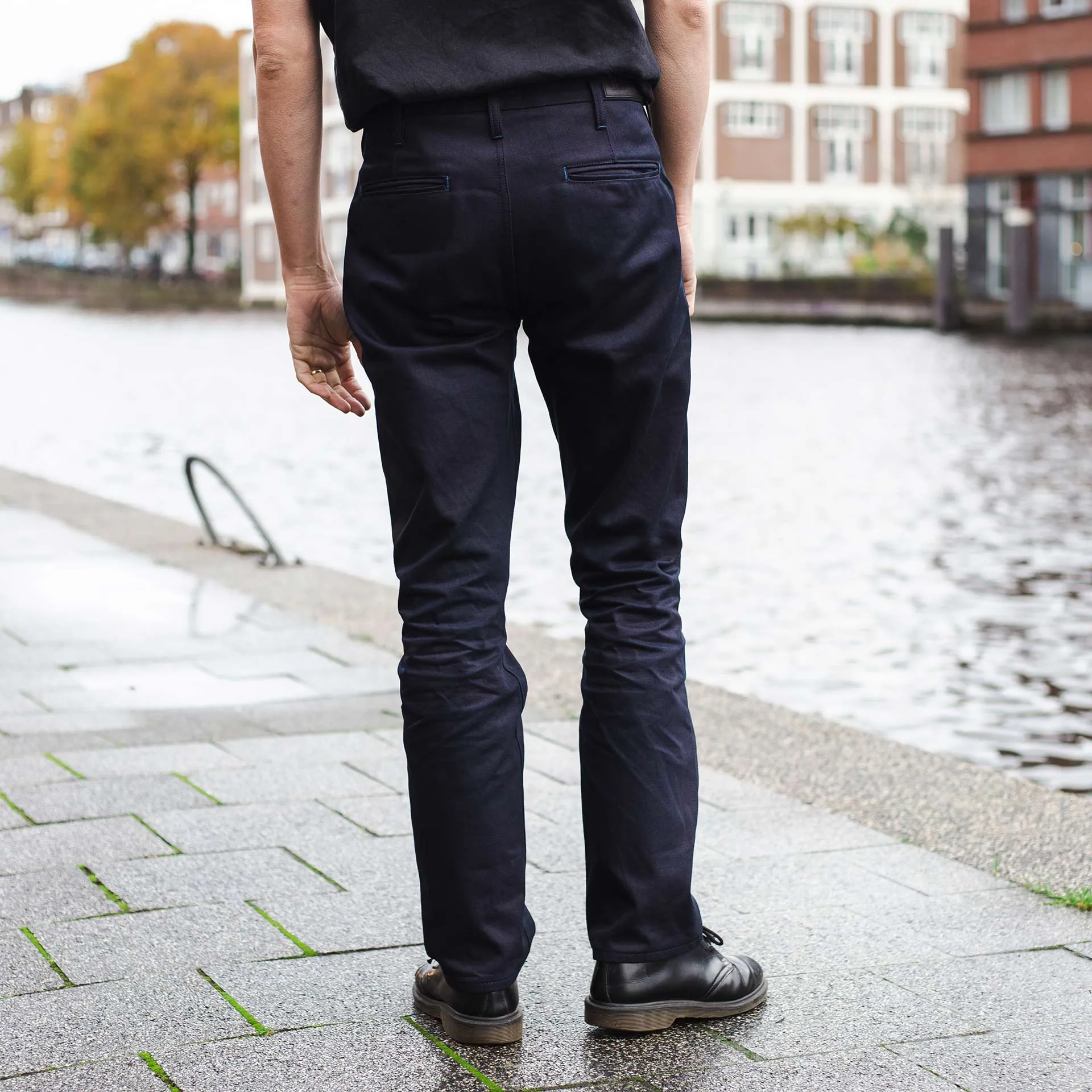 BC-03 STRAIGHT CHINO 12 oz. midnight blue selvedge