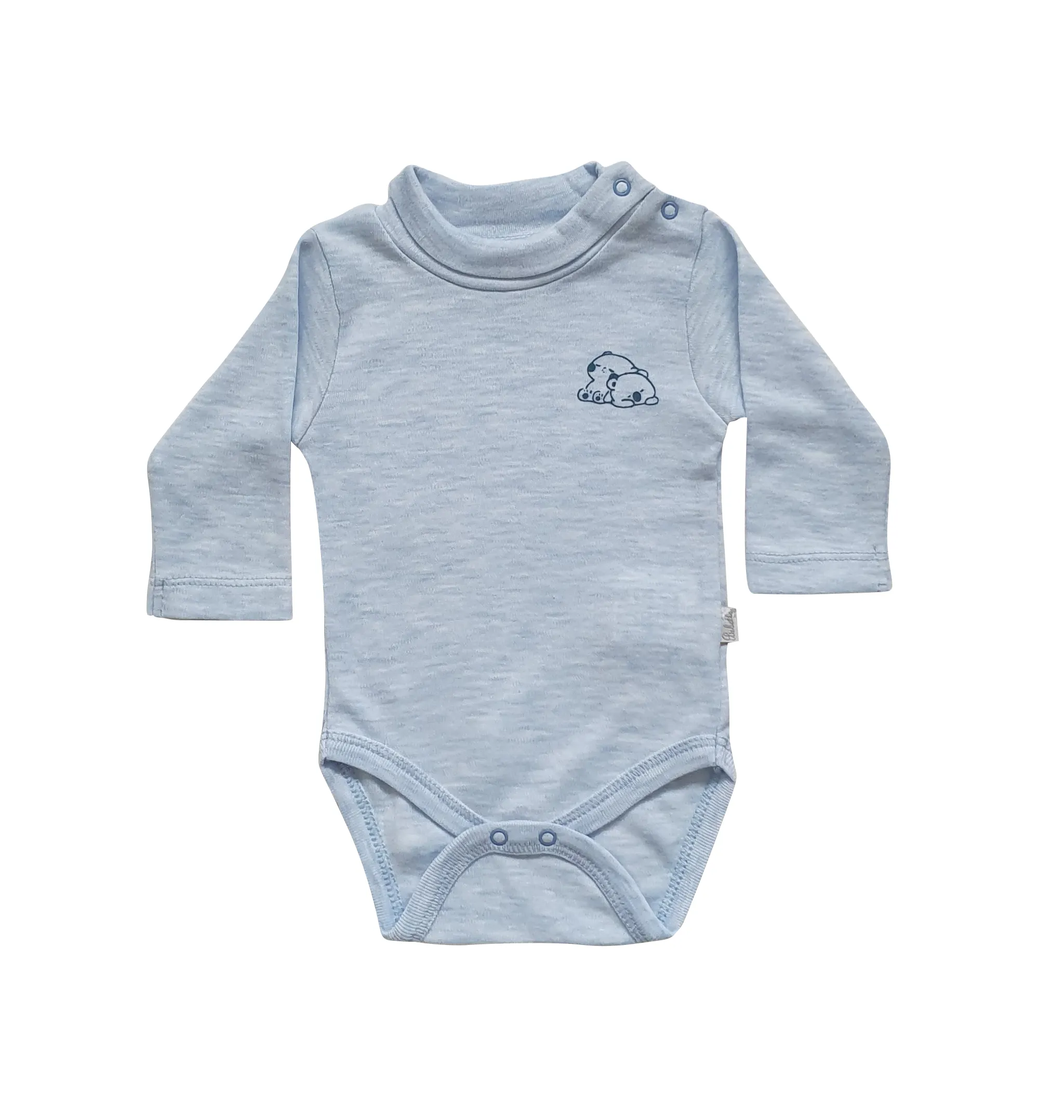 Bebetto Mock Turtleneck Bodysuit Blue (0-9mths)