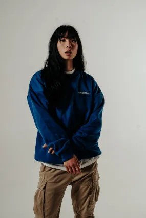 Blue Crewneck Box Jumper