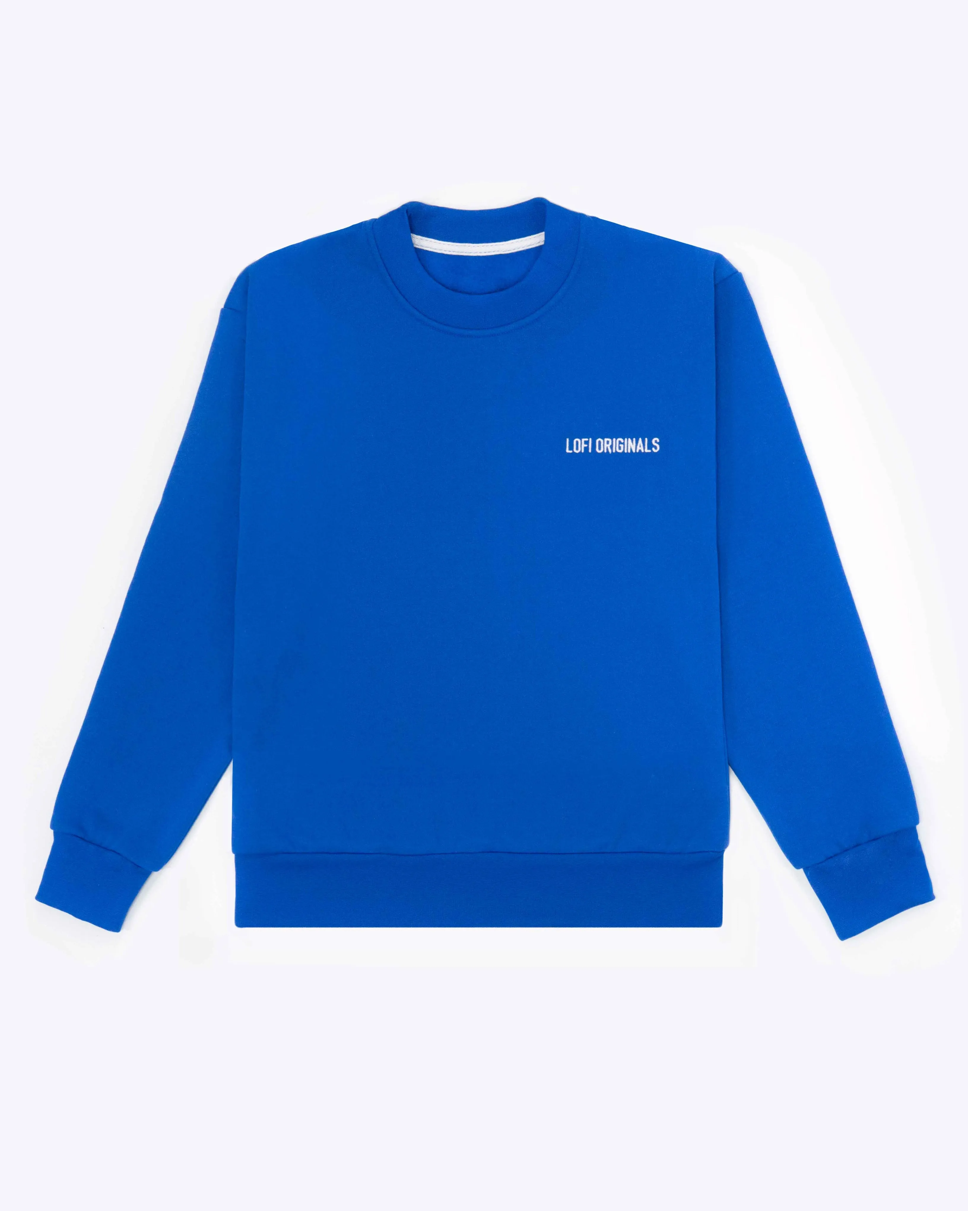 Blue Crewneck Box Jumper