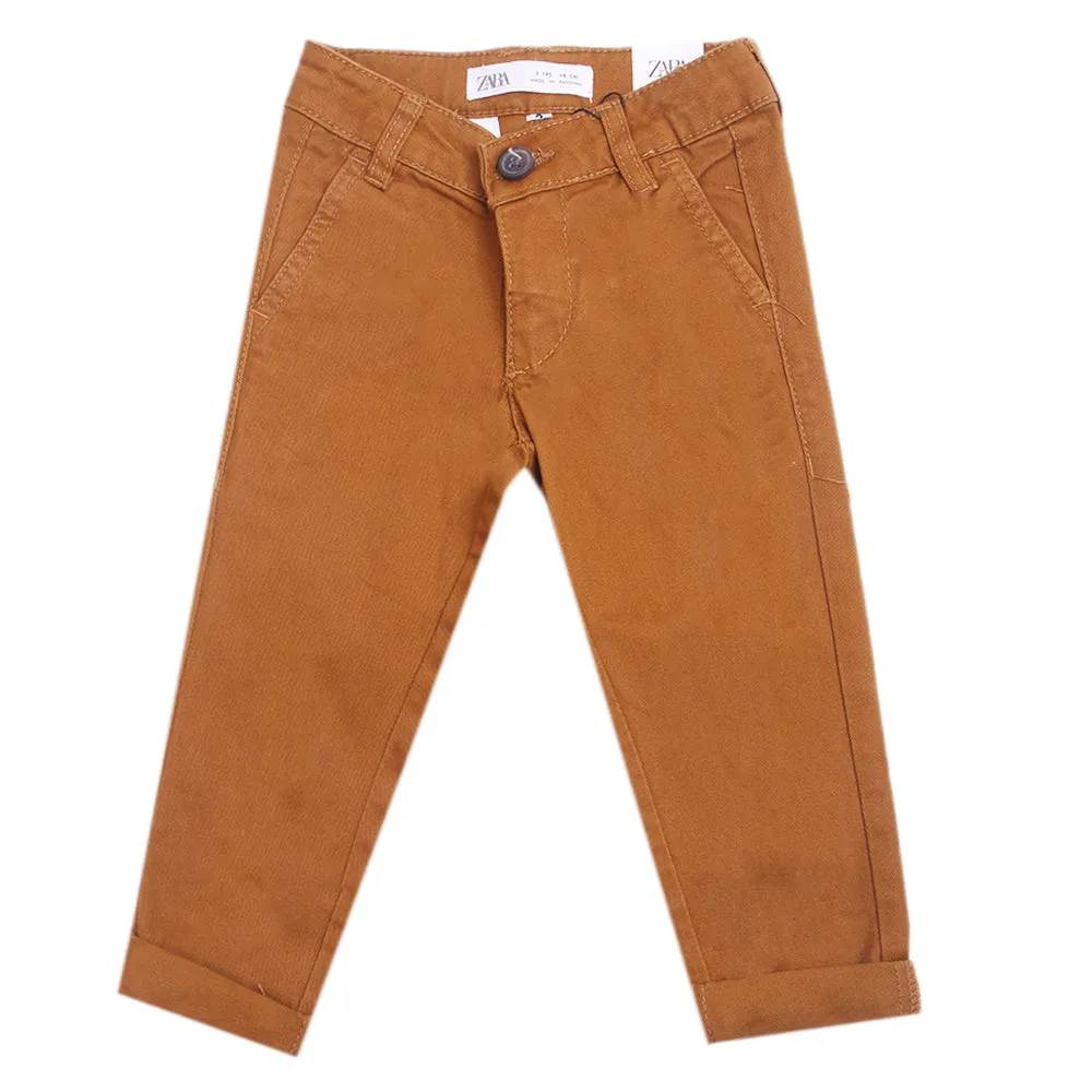 Boys Chino Pant - Brown