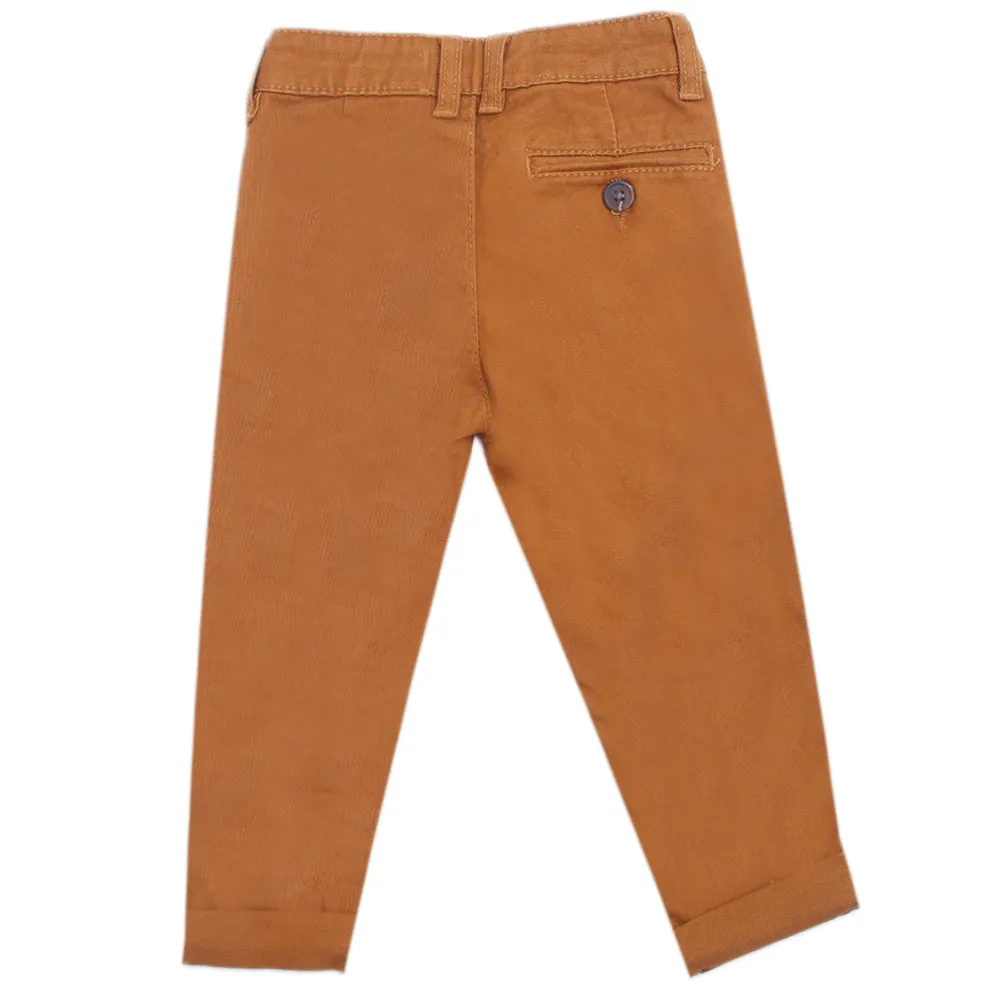 Boys Chino Pant - Brown