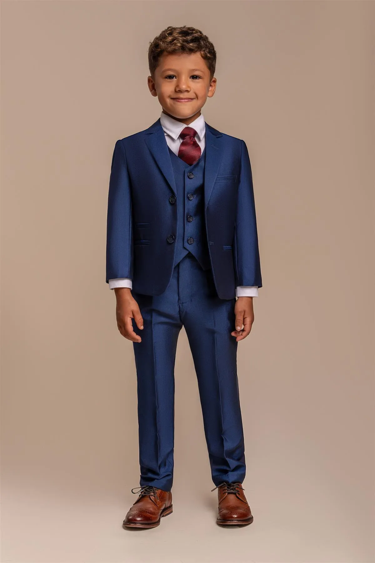 Boys Ford Blue Three Piece Suit