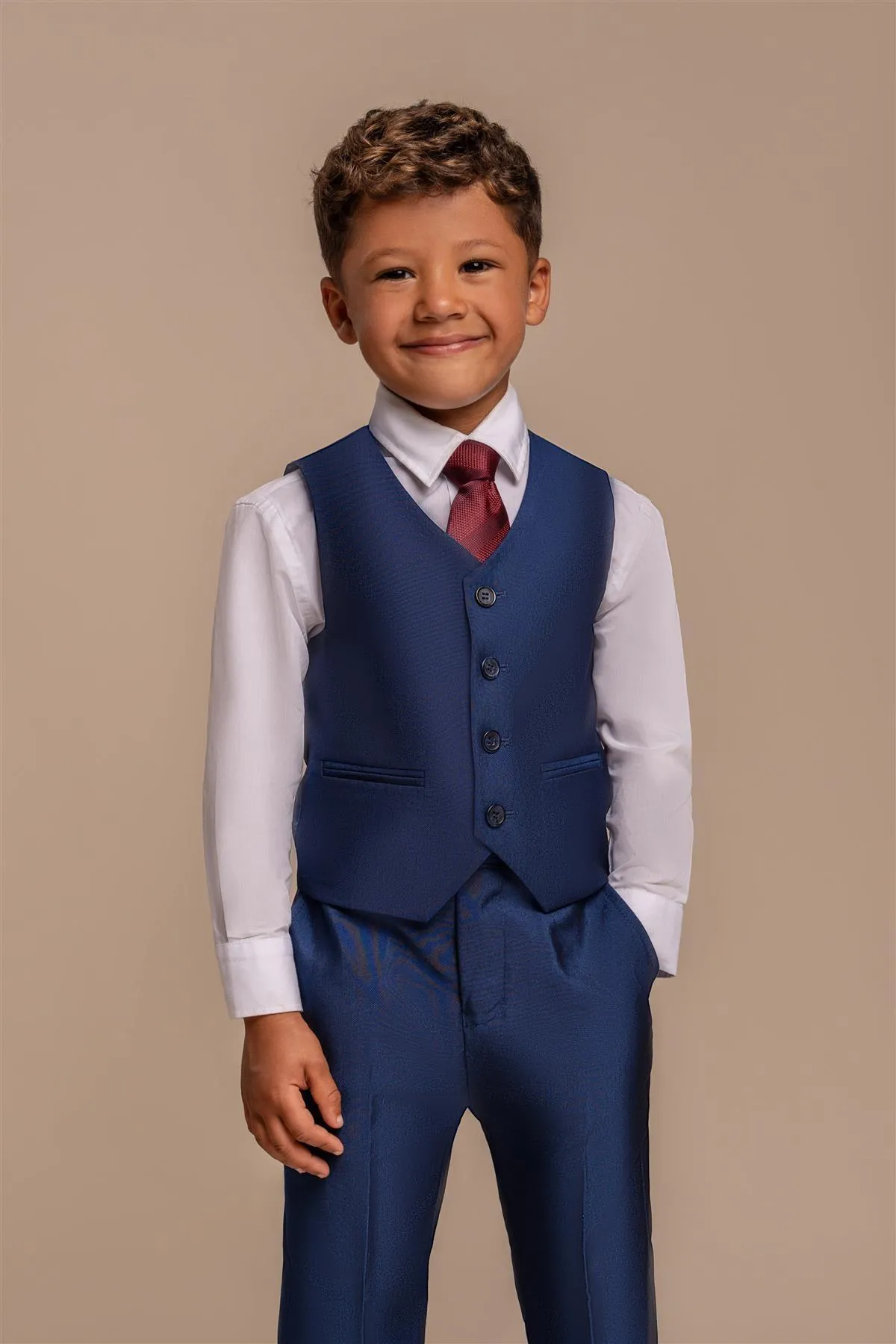 Boys Ford Blue Three Piece Suit