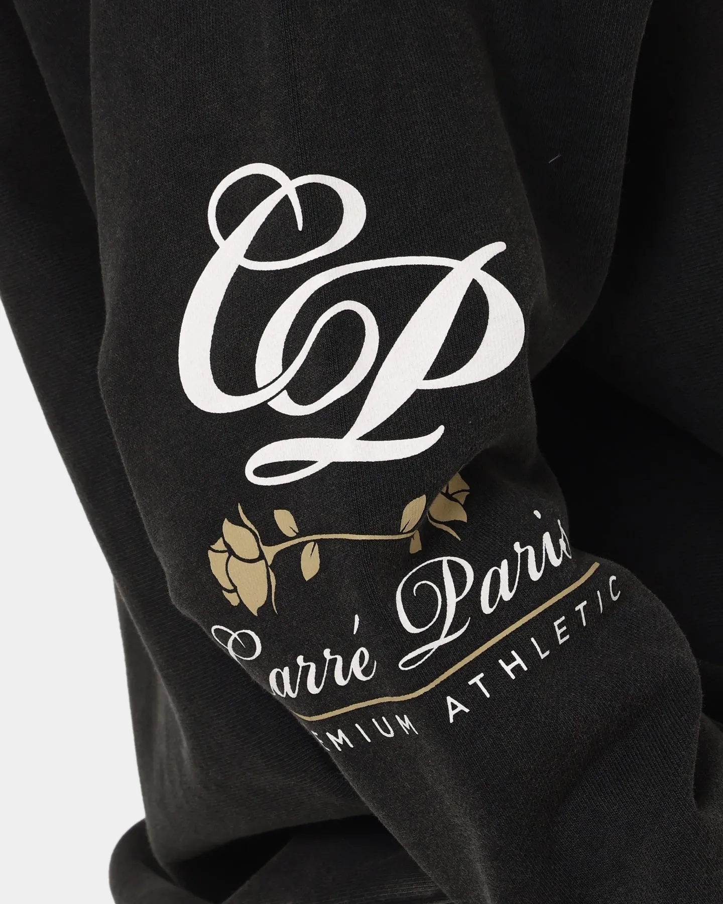 Carré Paris Vintage Mock Oversized Crewneck Washed Black