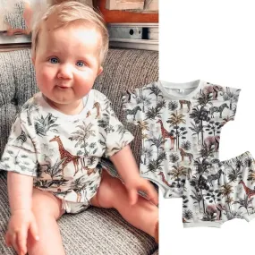 Casual Baby Boy Short Sleeve Suit