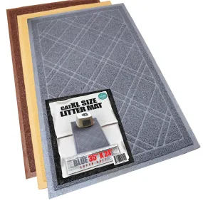 Cat Litter Box Mat 35x24 Black  Cat Litter Trapping Mat, Mesh Mat Catches Litter