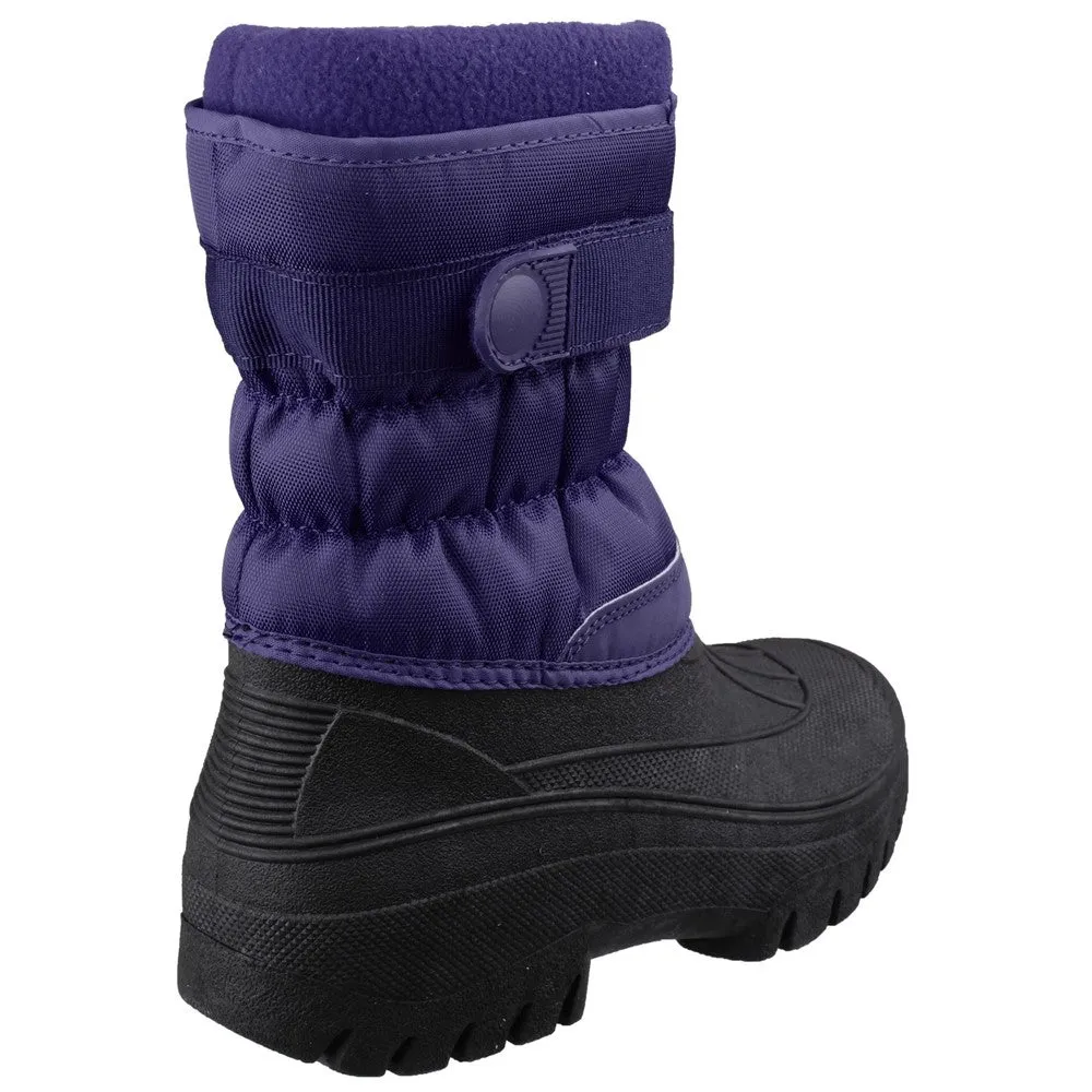 Chase Touch Fastening and Zip up Winter Boots Navy