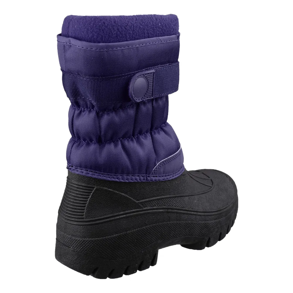 Chase Touch Fastening and Zip up Winter Boots Navy