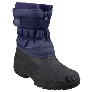 Chase Touch Fastening and Zip up Winter Boots Navy