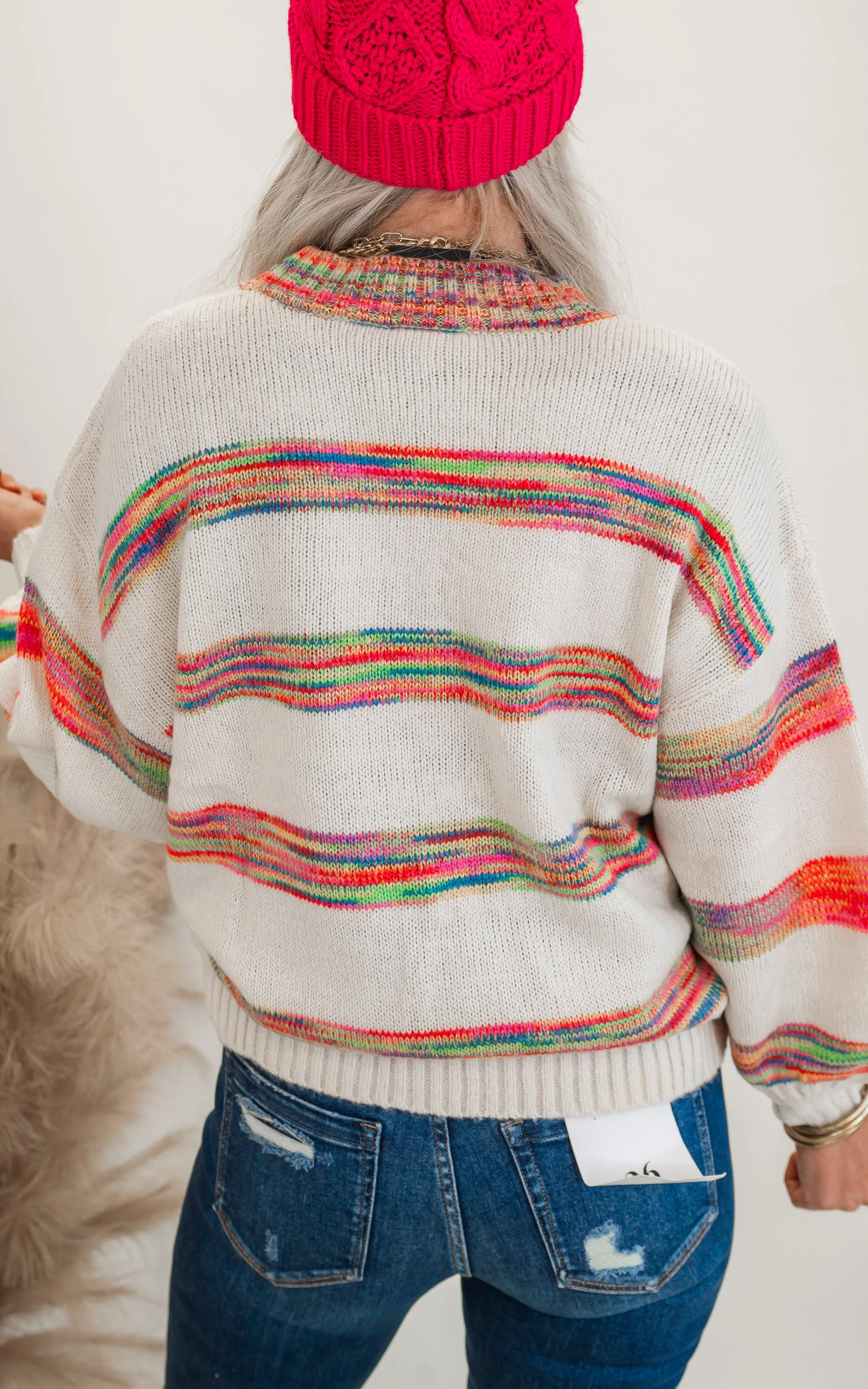 Chasing Rainbows Oversized Sweater