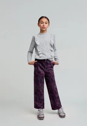 CHINO PRINT PANTS GIRLS