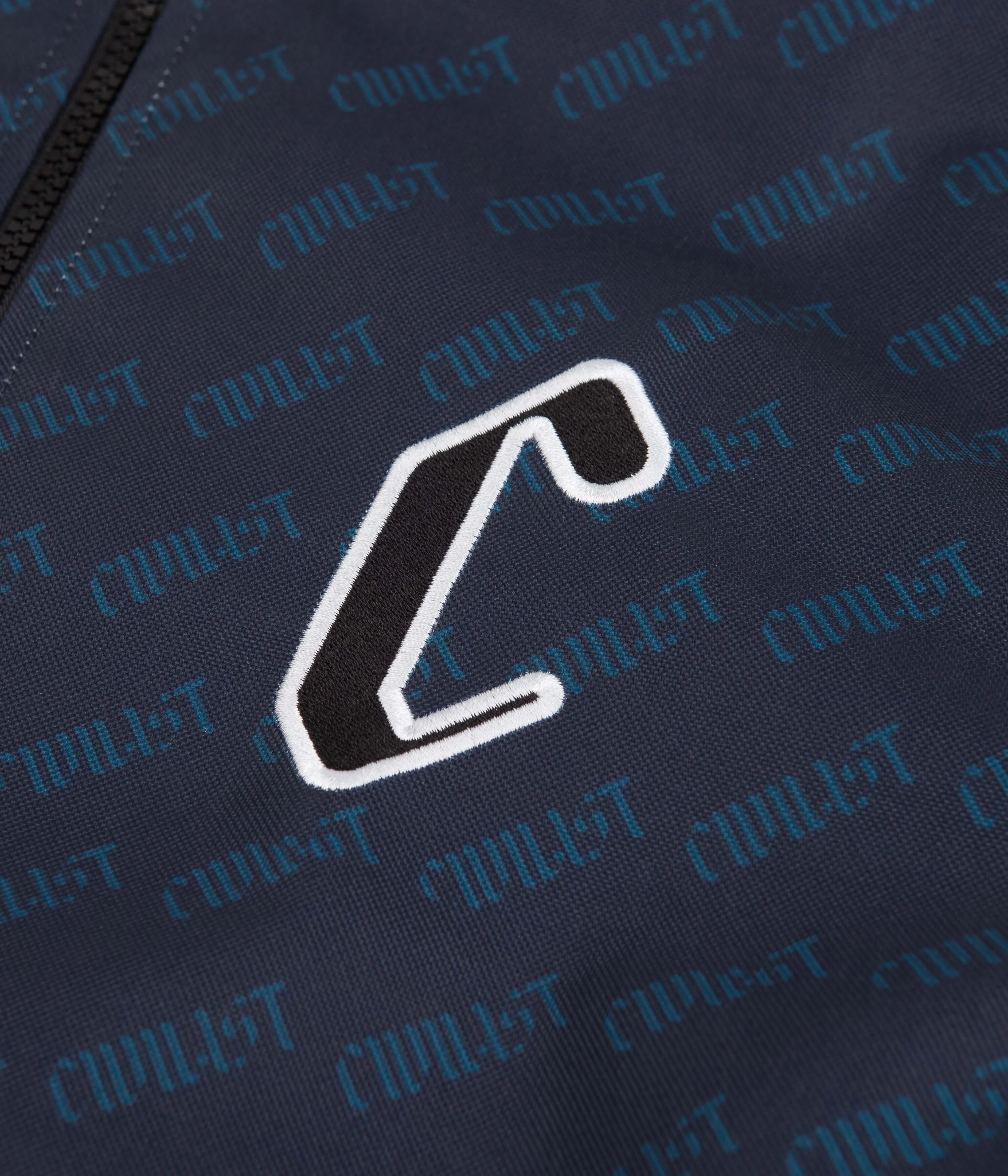 Civilist Allover Summer Track Jacket - Dark Navy / Petrol