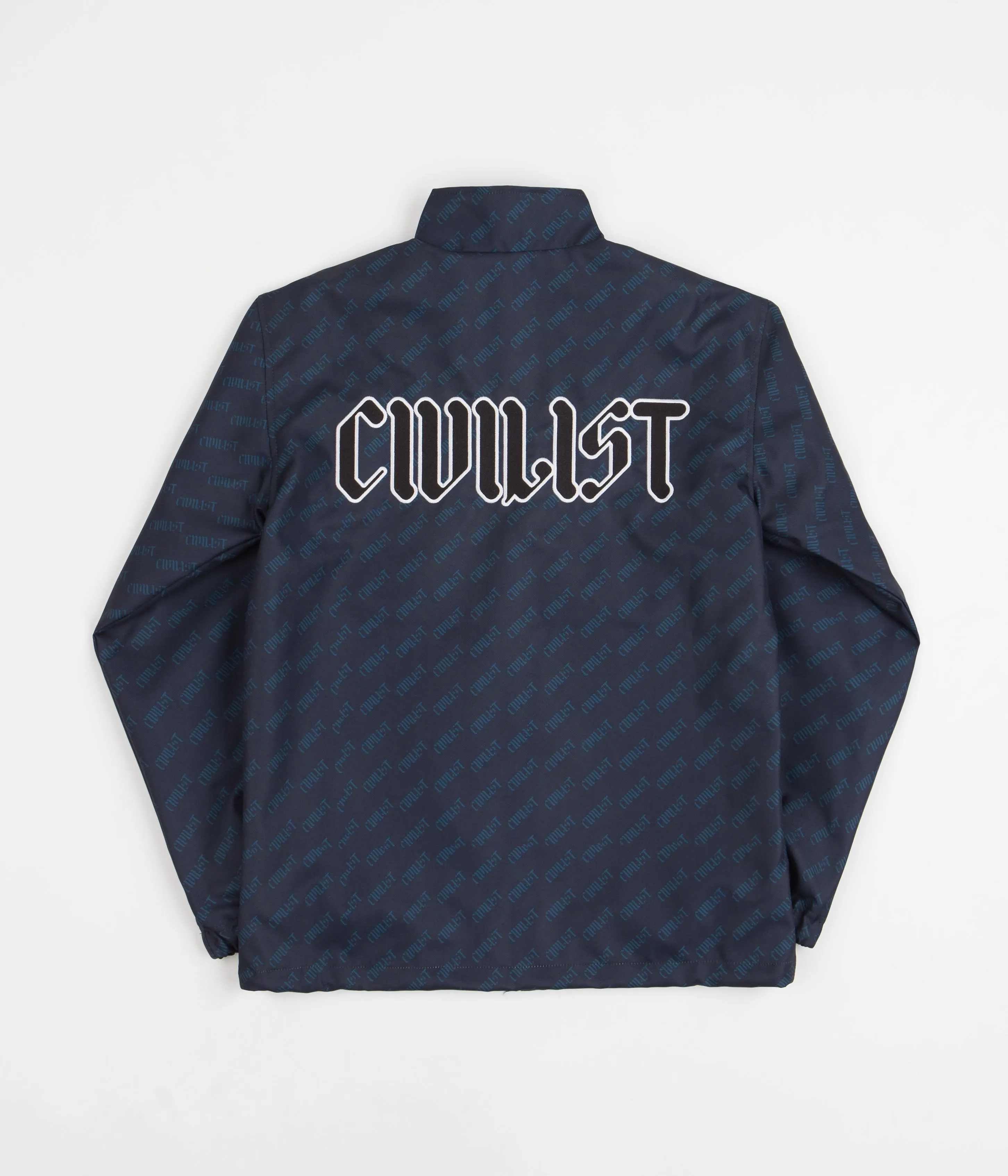 Civilist Allover Summer Track Jacket - Dark Navy / Petrol