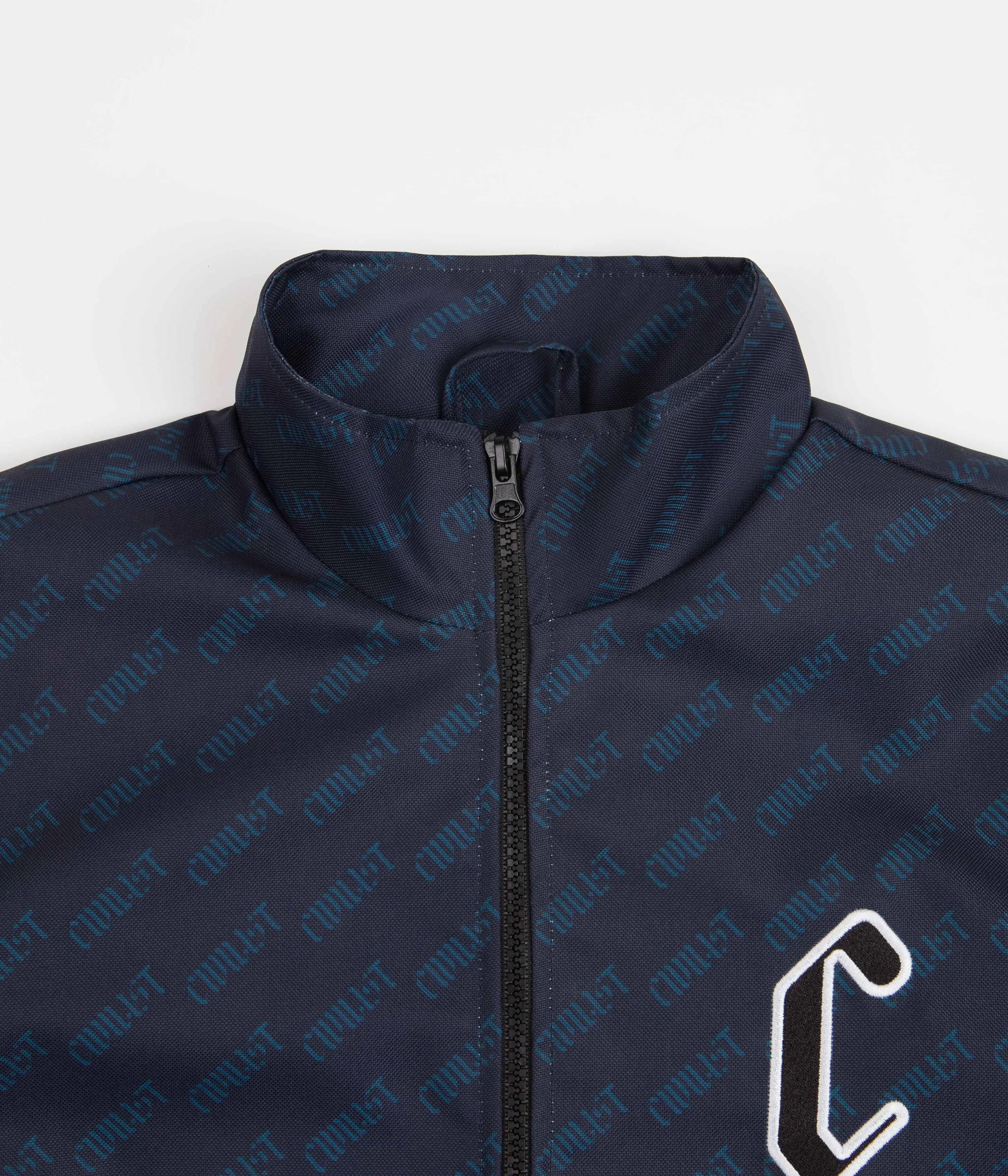 Civilist Allover Summer Track Jacket - Dark Navy / Petrol