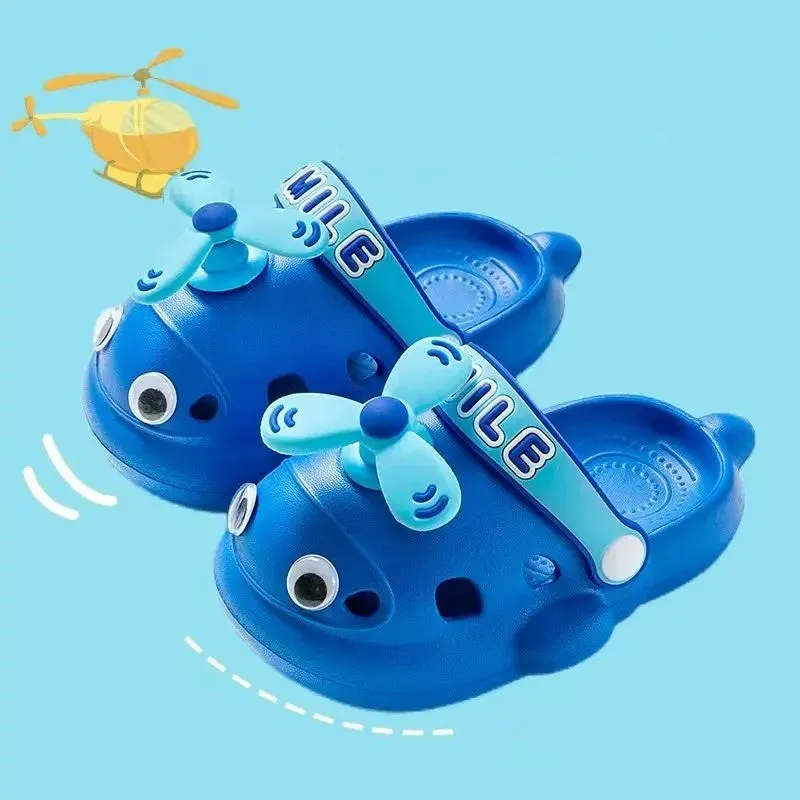 Cute Helicopter Kids Soft Slippers