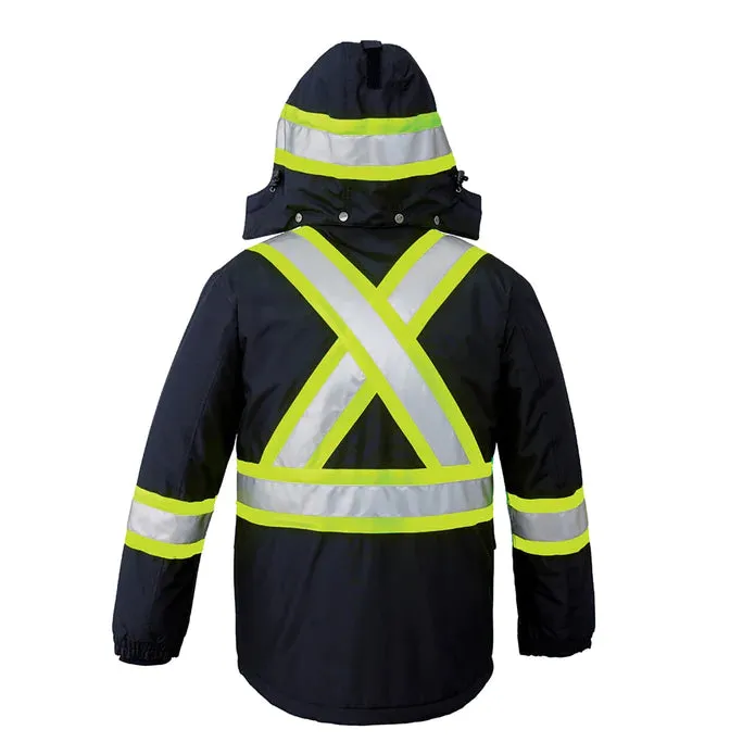 CX2 Armour – Hi-Vis Insulated Poly Canvas Workwear Parka - Style L01250