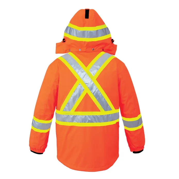 CX2 Armour – Hi-Vis Insulated Poly Canvas Workwear Parka - Style L01250