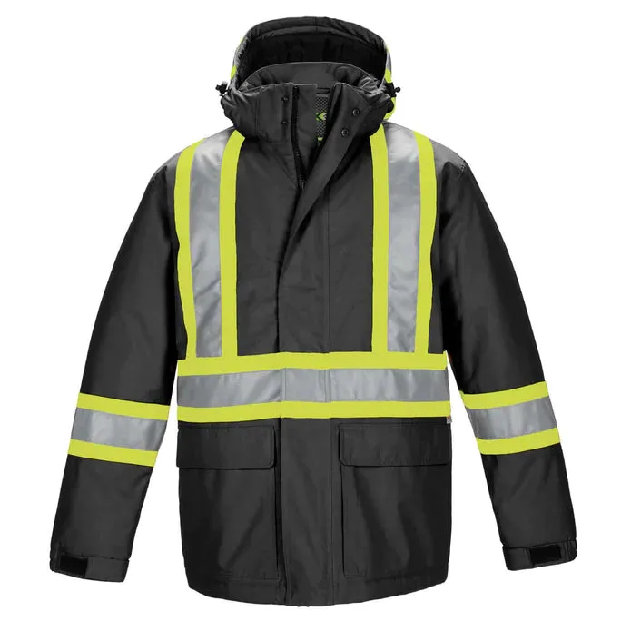 CX2 Armour – Hi-Vis Insulated Poly Canvas Workwear Parka - Style L01250