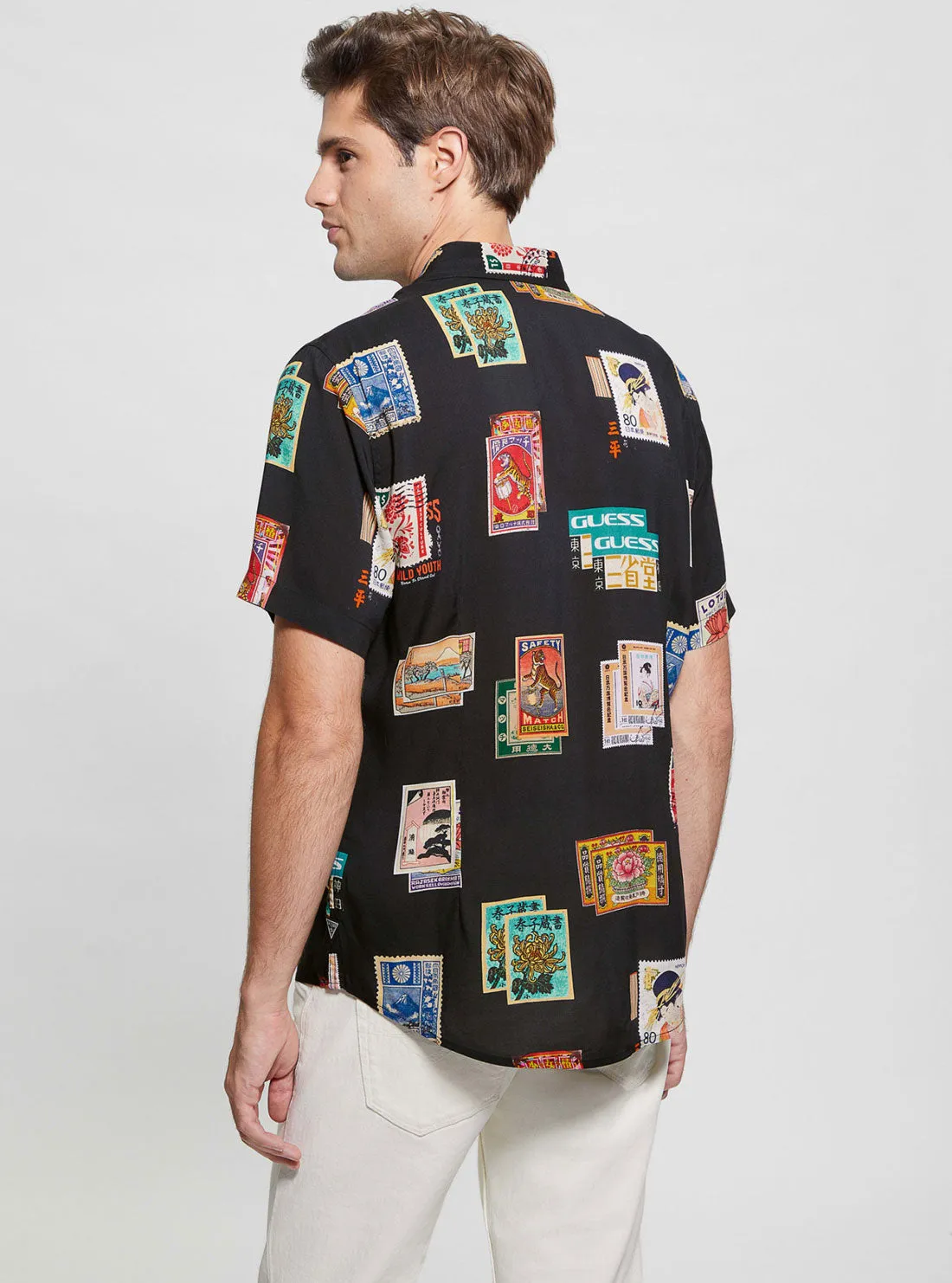 Eco Black Post Card Shirt