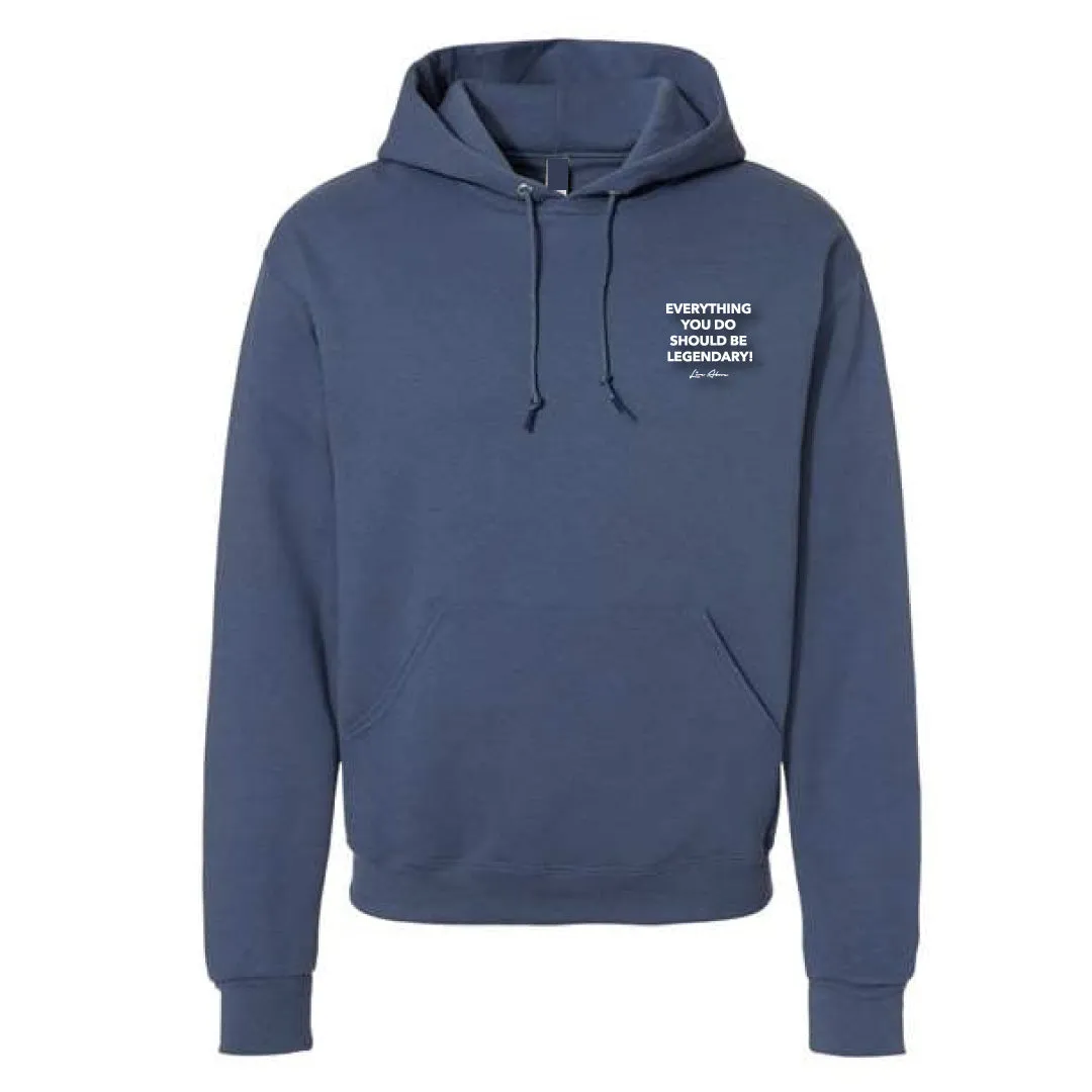 EYDSBL Statement Hoodie- Stone Blue