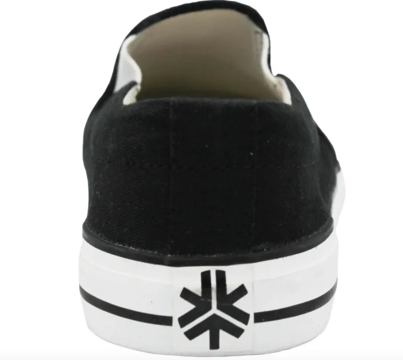 Fairtrade Slip On Black & White Etiko Shoes