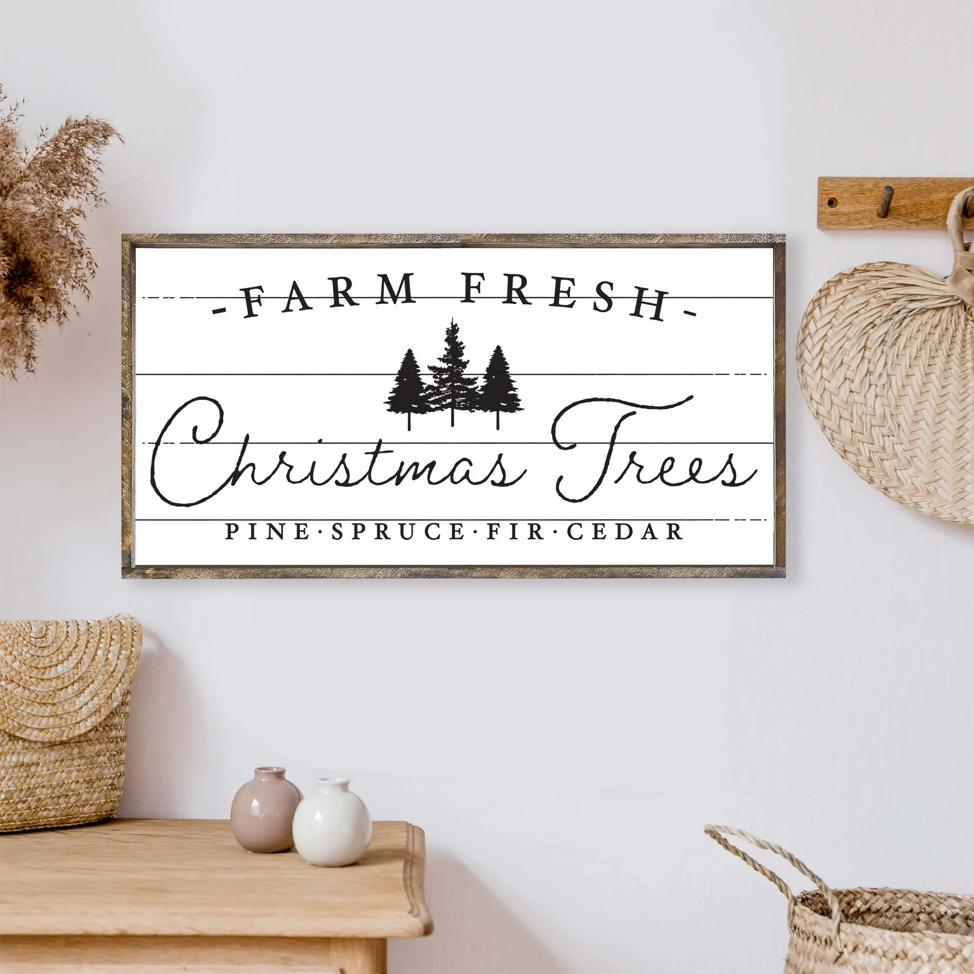 farm fresh christmas trees | sign